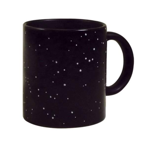 Black Constellation Heat-Changing Outer Space Stars Astrology 13oz Mug - Picture 1 of 9